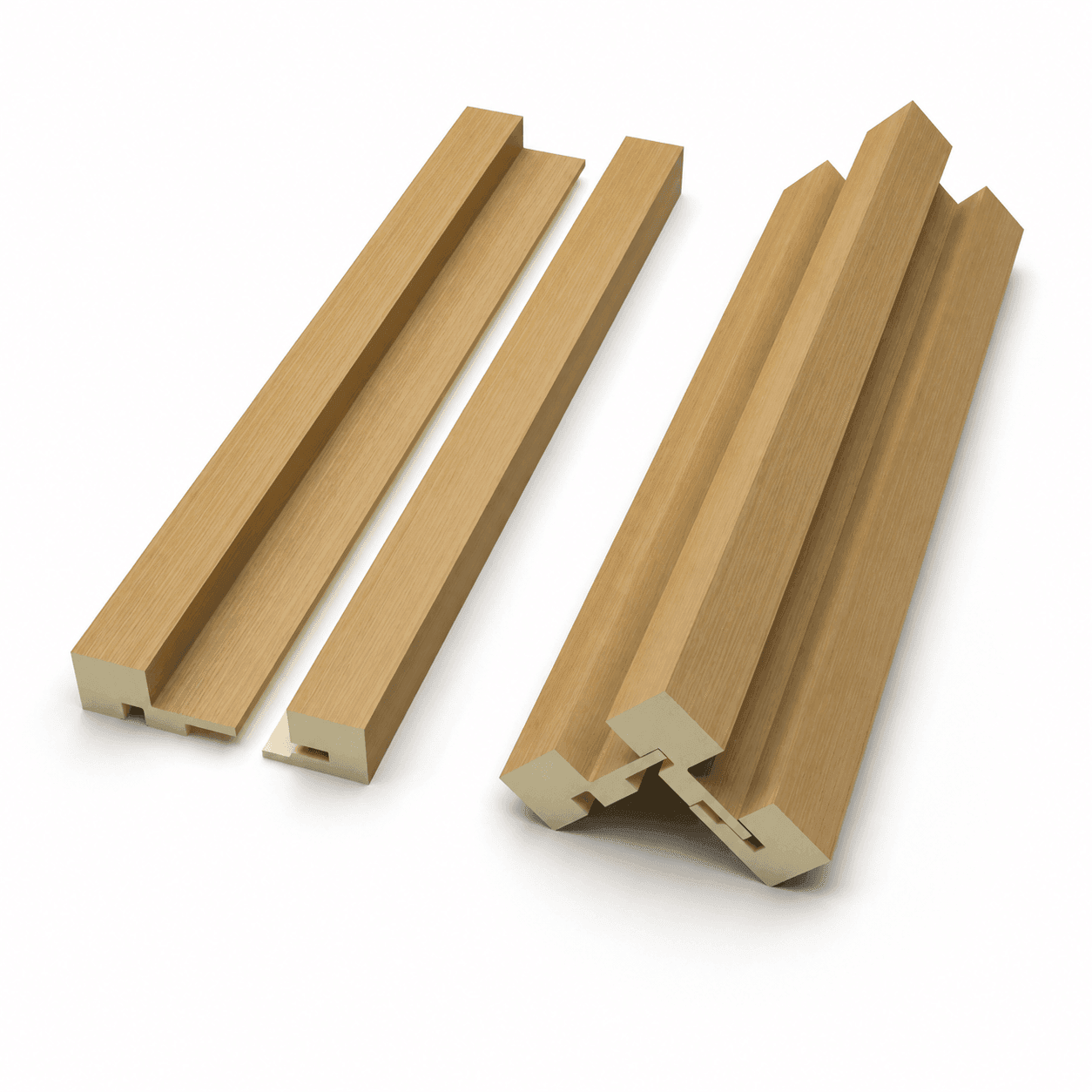 Lobby Castell bamboo-wood slat profile